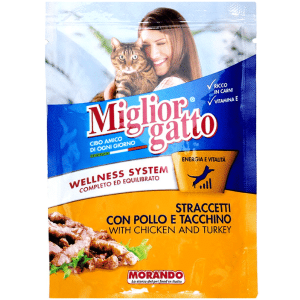 Sachet humide pour chat au poulet et à la dinde 100 g
