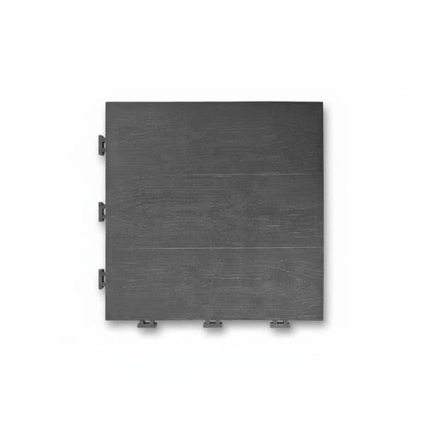 Dalle Clic Deck Noir 33 X 33 X 3 Cm