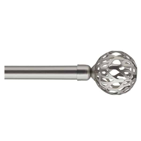 Kit extensible 210‑380 cm ø19cm embout retro argent
