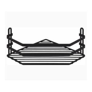 Bath Shelf 5 Mm 28 X 20 X 10 Cm Noir Mat