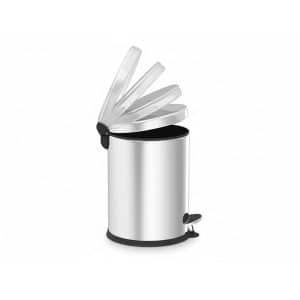 Poubelle À Pédale Fermeture Lente 20 L Inox