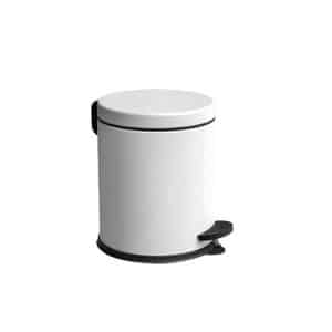 Poubelle À Pédale 5 L Couleur Blanc