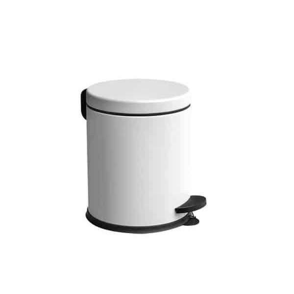 Poubelle À Pédale 5 L Couleur Blanc