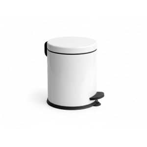 Poubelle À Pédale 12 L Couleur Blanc