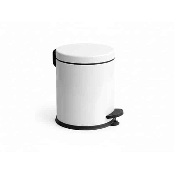Poubelle À Pédale 12 L Couleur Blanc