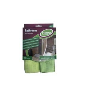 2 lavettes microfibres salle de bain 35x35cm