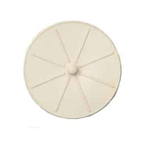 Bouche evier en caoutchouc blanc