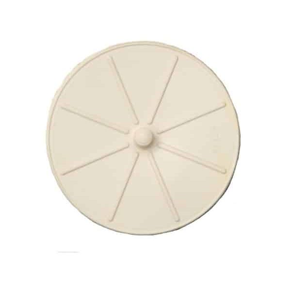 Bouche evier en caoutchouc blanc