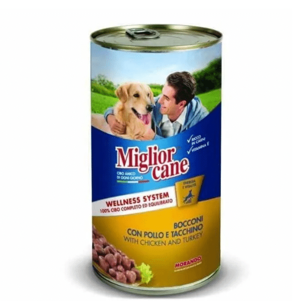 Morceaux en sauce pour chien à la dinde 1250 g