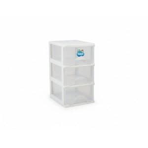 Tour De Rangement 3 Tiroirs 34 X 25 X 46 Cm