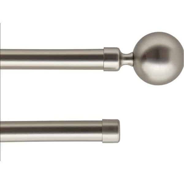 Kit extensible  120‑210 cm ø19cm embout double finial paloma argent
