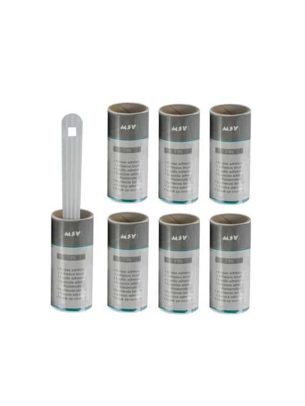 967835 Brosse rouleau adhesive à vêtement + 6 recharges 3m – Image 1