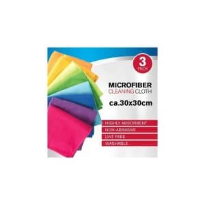 CHIFFONS MICROFIBRE 3PCE 30X30CM DISPLAY 96 PCE