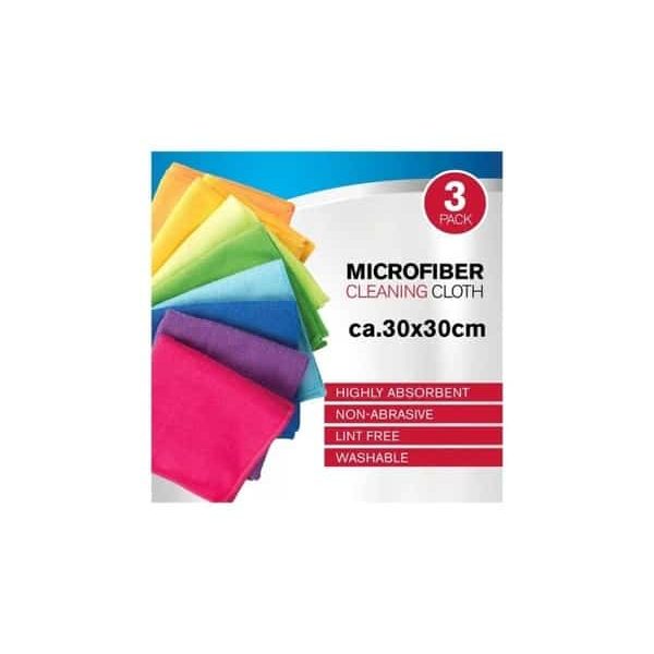 CHIFFONS MICROFIBRE 3PCE 30X30CM DISPLAY 96 PCE