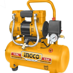 Compresseur d'air silencieux 15 l 1100w 8 bar