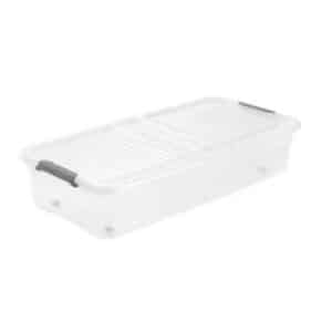 Boite Sous-Lit Avec Roues 33L 77X38X16Cm