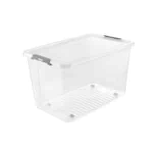 Clipbox&Roues 56L 59X38X35.5Cm Transparant Leo