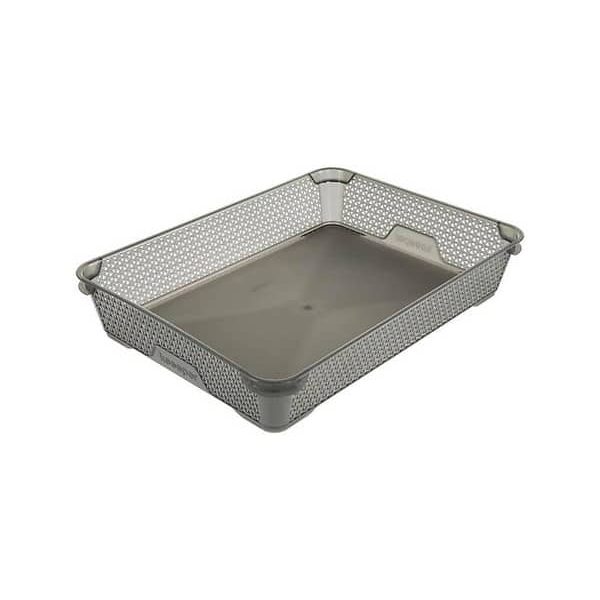 Bac De Rangement Gris Crystal 36X26.5X7Cm
