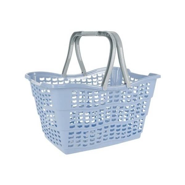 PANIER DE RANGEMENT BLEU NORDIC 15L 40X29X22.5CM