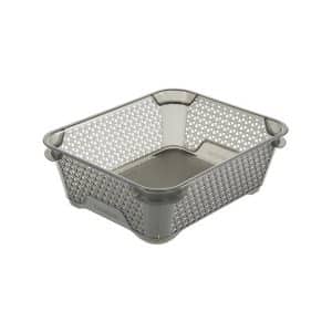 Bac De Rangement Gris Crystal 20X16X7Cm