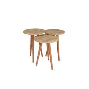 Set de trois table ronde