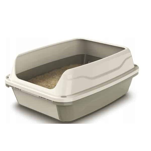 LITIERE 56X40X25CM AVEC REBORD HAUT