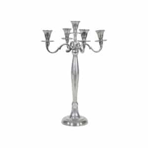 Chandelier classique en aluminium argenté 42 cm