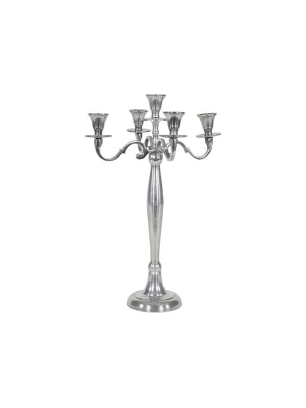 972563 Chandelier classique en aluminium argenté 42 cm – Image 1