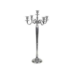 Chandelier classique en aluminium argenté 79 cm