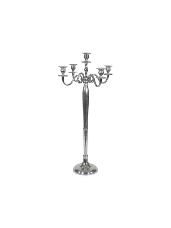972564 Chandelier classique en aluminium argenté 79 cm – Image 1