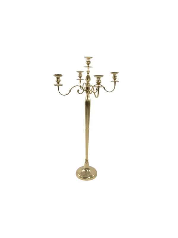 972566 Chandelier classique en aluminium doré 144 cm – Image 1