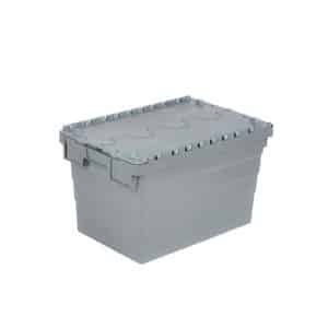 Boîte de rangement en plastique gris