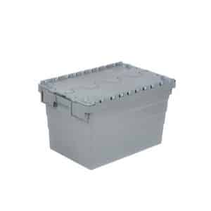 Boîte de rangement en plastique grise