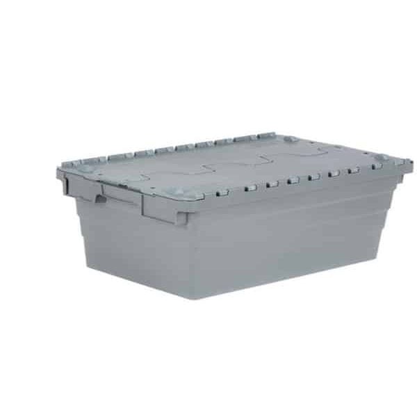 Boîte En Plastique Fermée 40X60X25Cm Grise