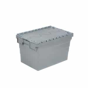 Boîte En Plastique Fermée 40 X 60 X 35Cm Grise