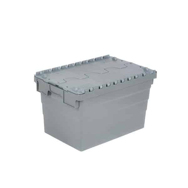 Boîte En Plastique Fermée 40 X 60 X 35Cm Grise