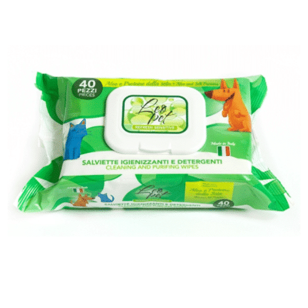 Lingettes Hygiéniques et Nettoyantes à l'aloe vera et protéines 40 pièces