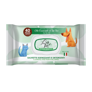 Lingettes hygiéniques et nettoyantes à l'Huile essentielle d'arbre à thé 40 pièces