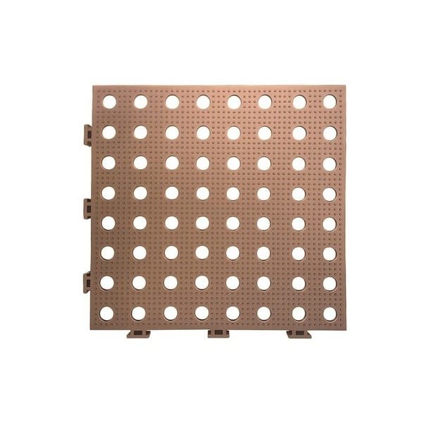 Dalle Clic Deck Golf Marron 33 X 33 X 3 Cm