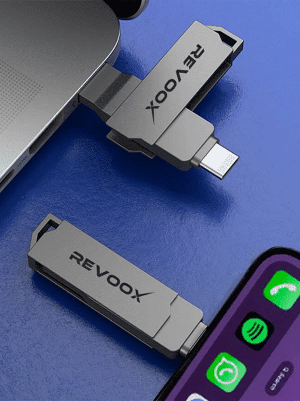 Clé USB dual drive 3.2 lightning OTG 128 Go REVOOX