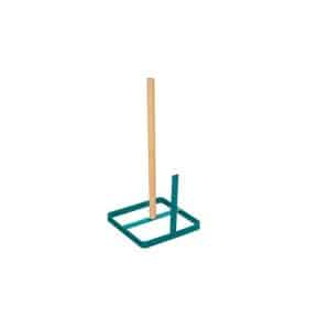 Porte-rouleau d’essuie-tout bois/métal coloris pétrole 30 cm