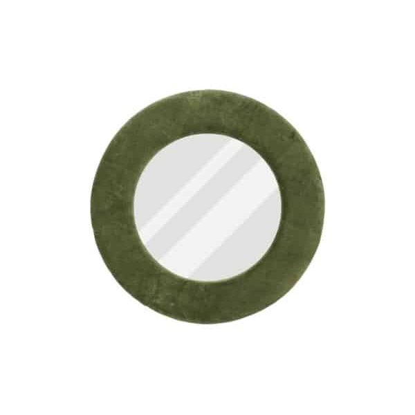 Miroir Rastelli en velours vert 40 cm