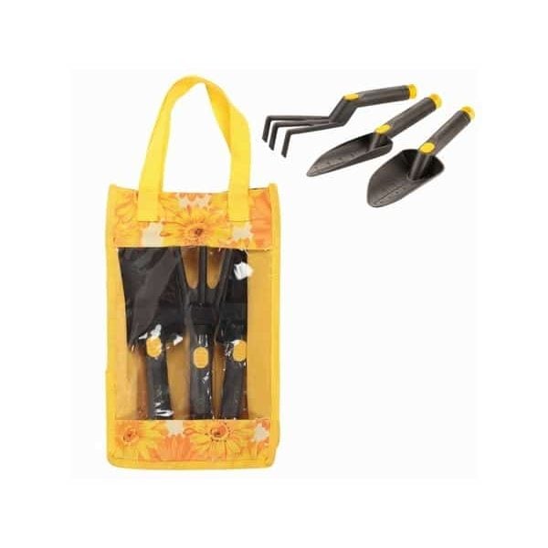 Ensemble D'Outils De Jardinage Jaune 47Cm