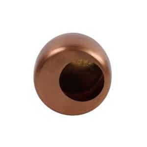 Porte-bougie Rondo S cuivré 19 cm