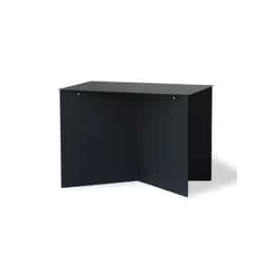 Table d’appoint rectangulaire noire 55 cm
