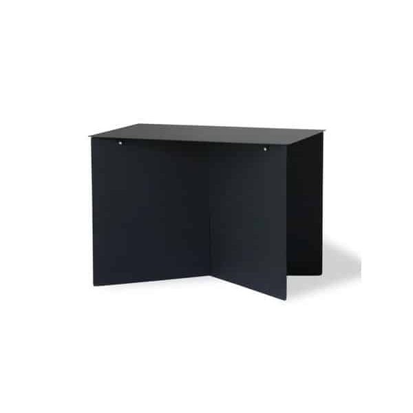 Table d’appoint rectangulaire noire 55 cm