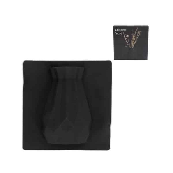 Vase en silicone noir 15 cm