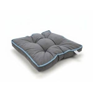 Coussin animal gris en polyester 80x50cm pour chien