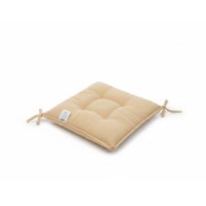 Coussin de chaise taupe polyester 39 x 39 x 3 cm