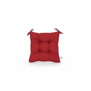 Coussin De Chaise Bordeaux Polyester 39 X 39 X 6 Cm